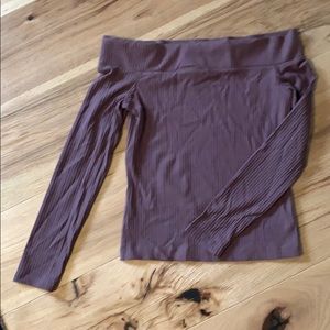 Aritzia off the shoulder long sleeve top.